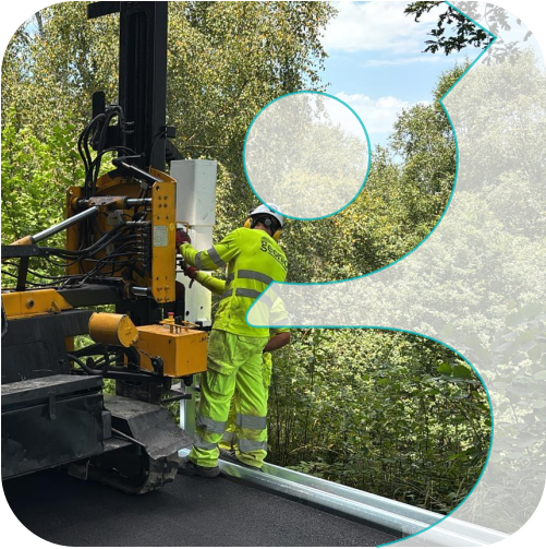 hincado para barreras de seguridad vial