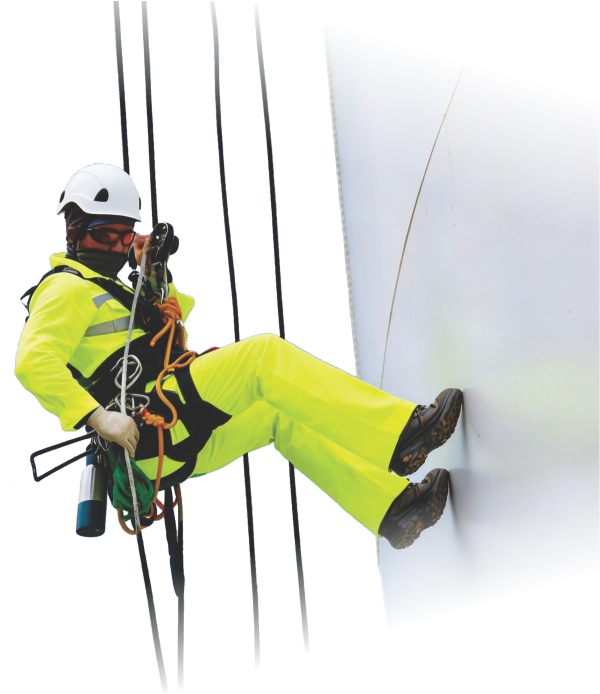Trabajos en vertical de altura en Asturias
